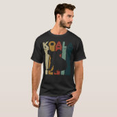 Cute Womens Mens Kids Retro Koala Bear  Zookeeper T-Shirt (Vorne ganz)