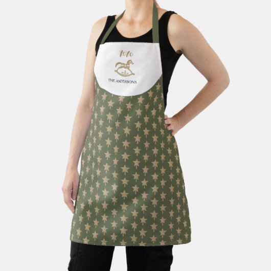 Cute Wooden Rocking Horse Schürze (InSitu)