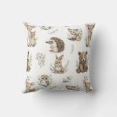 Cute Woodland Animal Watercolour Kissen (Rückseite)