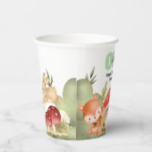 Cute Woodland Animals 1st Birthday Party Pappbecher (Rechts)