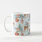 Cute Woodland Animals Christmas Pattern Mug Kaffeetasse (Links)