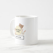 Cute Woodland Animals Custom Photo  Name  Kaffeetasse (Vorderseite Links)