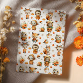 Cute Woodland Animals Festive Autumn Kids Birthday Einladung