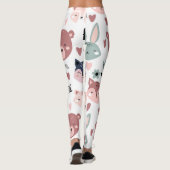Cute Woodland Animals Forest Friends Nursery Leggings (Rückseite)