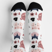 Cute Woodland Animals Forest Friends Nursery Socken (Oben)