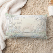 Cute Woodland Fawn & Fox Lendenkissen (Decke)