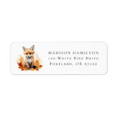Cute Woodland Fox Return Address (Vorne)