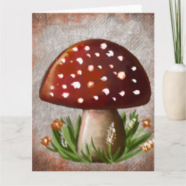 Cute Woodland Mushroom Tissue Paper Karte
