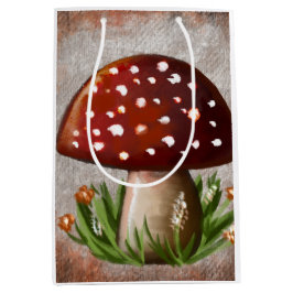 Cute Woodland Mushroom Tissue Paper Mittlere Geschenktüte