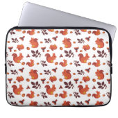Cute Woodland Squirrel Autumn Pattern Laptopschutzhülle (Vorderseite)