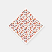 Cute Woodland Squirrel Autumn Pattern Serviette (Ecke)