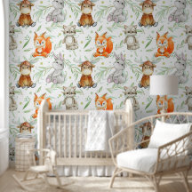 Cute Woodland Tiere Nursery Dekoration Peel und St