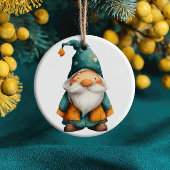 Cute Xmas Gnome First Christmas Baby Name& Photo  Keramik Ornament