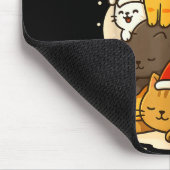 Cute Xmas Kawaii Cats Neko Funny Kitten Lover Anim Mousepad (Ecke)