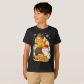 Cute Xmas Kawaii Cats Neko Funny Kitten Lover Anim T-Shirt (Vorne ganz)