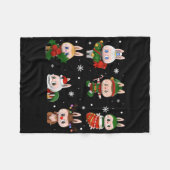 Cute Xmas Labubu Lover Labubu The Monsters Christm Fleecedecke (Vorderseite (Horizontal))