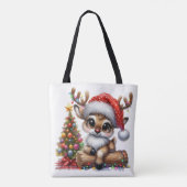 Cute Xmas Reindeer Tasche (Rückseite)