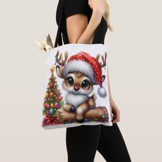 Cute Xmas Reindeer Tasche (Von Nahem)