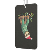 Cute Xmas Sloth Santa Hat Christmas Sloth - Tree L Autolufterfrischer (Links)
