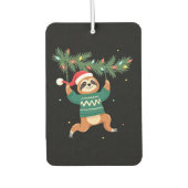 Cute Xmas Sloth Santa Hat Christmas Sloth - Tree L Autolufterfrischer (Vorderseite)