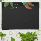 Cute Xmas Sloth Santa Hat Christmas Sloth - Tree L Geschirrtuch (Gefaltet)