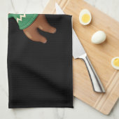 Cute Xmas Sloth Santa Hat Christmas Sloth - Tree L Geschirrtuch (Viertel Falte)