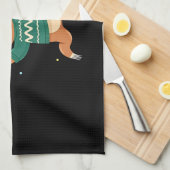 Cute Xmas Sloth Santa Hat Christmas Sloth - Tree L Geschirrtuch (Viertel Falte)