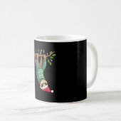 Cute Xmas Sloth Santa Hat Christmas Sloth - Tree L Kaffeetasse (VorderseiteRechts)