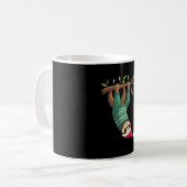 Cute Xmas Sloth Santa Hat Christmas Sloth - Tree L Kaffeetasse (Vorderseite Links)