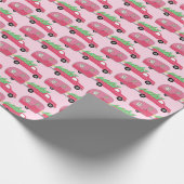 Cute Xmas Trailers RVs Trucks Christmas Holiday  Geschenkpapier (Ecke)