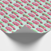 Cute Xmas Trailers RVs Trucks Christmas Holiday  Geschenkpapier (Ecke)