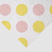Cute Yellow and Pink Polka Dot  Seidenpapier (Detail)