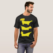 Cute Yellow Banana Dogs Graphic T-Shirt (Vorne ganz)