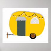 Cute Yellow Caravan Poster (Vorne)