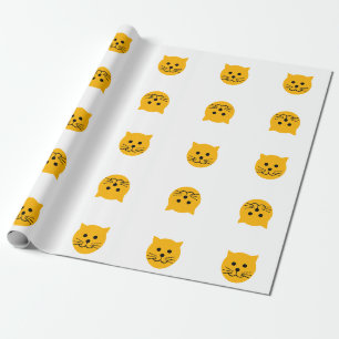 Cute yellow cats geschenkpapier
