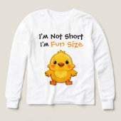 Cute Yellow Chick Fun Size Quote Design (Design Vorderseite)