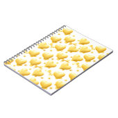 Cute Yellow Hearts Pattern Spiral Notebook Notizblock (Linke Seite)