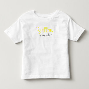 Cute Yellow Ist Meine Farbe Kleinkind T-shirt