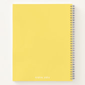 Cute yellow Notebook Notizblock (Rückseite)