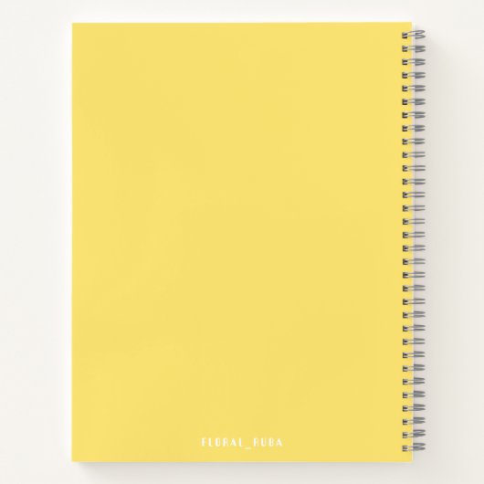 Cute yellow Notebook Notizblock (Rückseite)