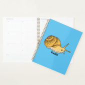 Cute yellow snail cartoon illustration planer (Anzeige)