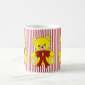 Cute Yellow Teddy Bear Christmas Mug Kaffeetasse (Mittel)