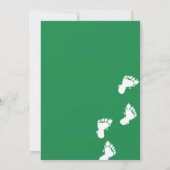 Cute yeti christmas in forest einladung (Rückseite)