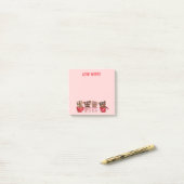 Cute Yorkie Teacup Valentine’s Day Notes Post-it Klebezettel (Auf Schreibtisch)