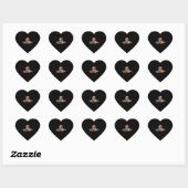Cute Yorkshire Terrier Christmas Gift Herz-Aufkleber (Blatt)