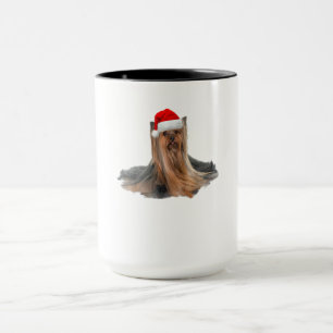 Cute Yorkshire Terrier Christmas Gift Tasse