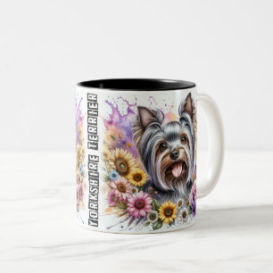Cute Yorkshire Zweifarbige Tasse