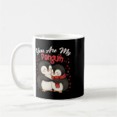Cute You Are My Penguin Couple Funny Valentines Da Kaffeetasse (Links)