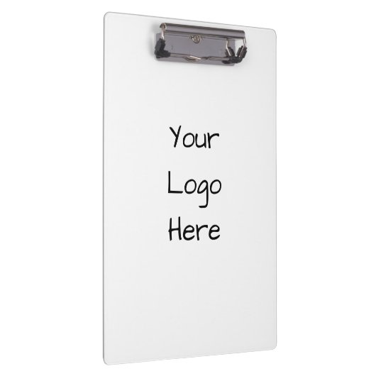 Cute Your Logo Here Black & White Clipboard  Klemmbrett (Rechts)