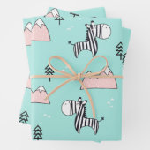 Cute Zebra Geschenkpapier Set (Beispiel)